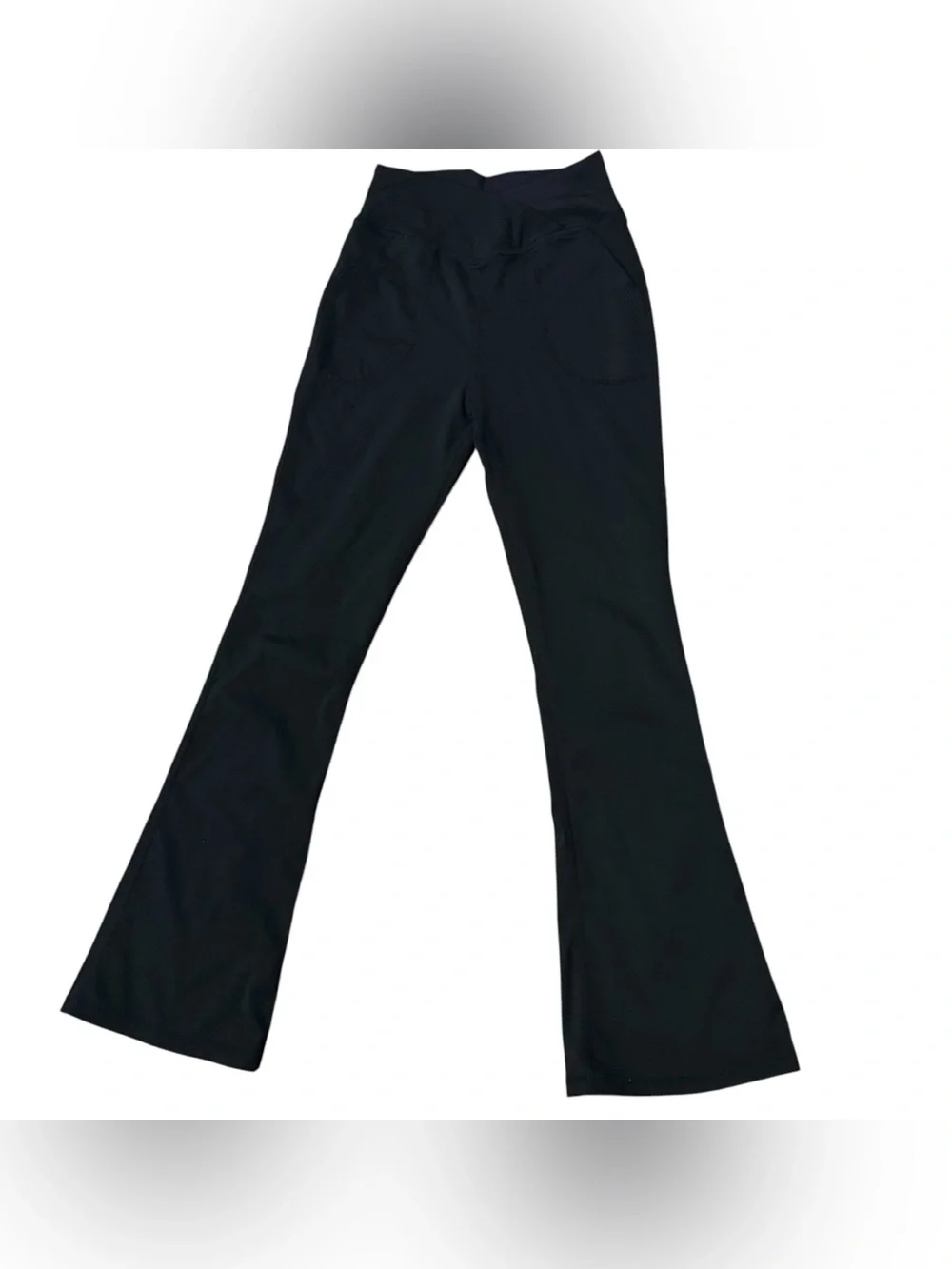 Black Flare Leg Leggings Size 10